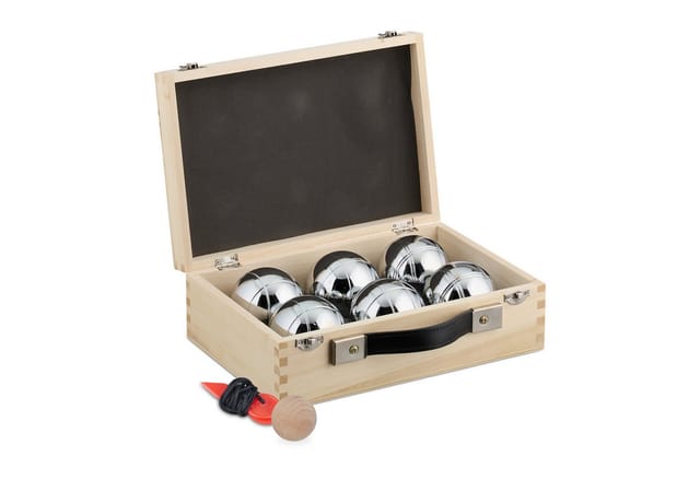 relaxdays Spielzeug-Gartenset 6 Boule Kugeln im Set, (6er Set)