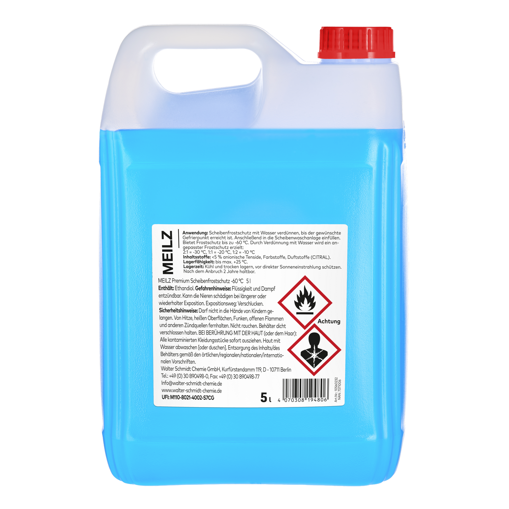 Meilz Premium Scheibenfrostschutz -60 °C Konzentrat 5 l Bild 2