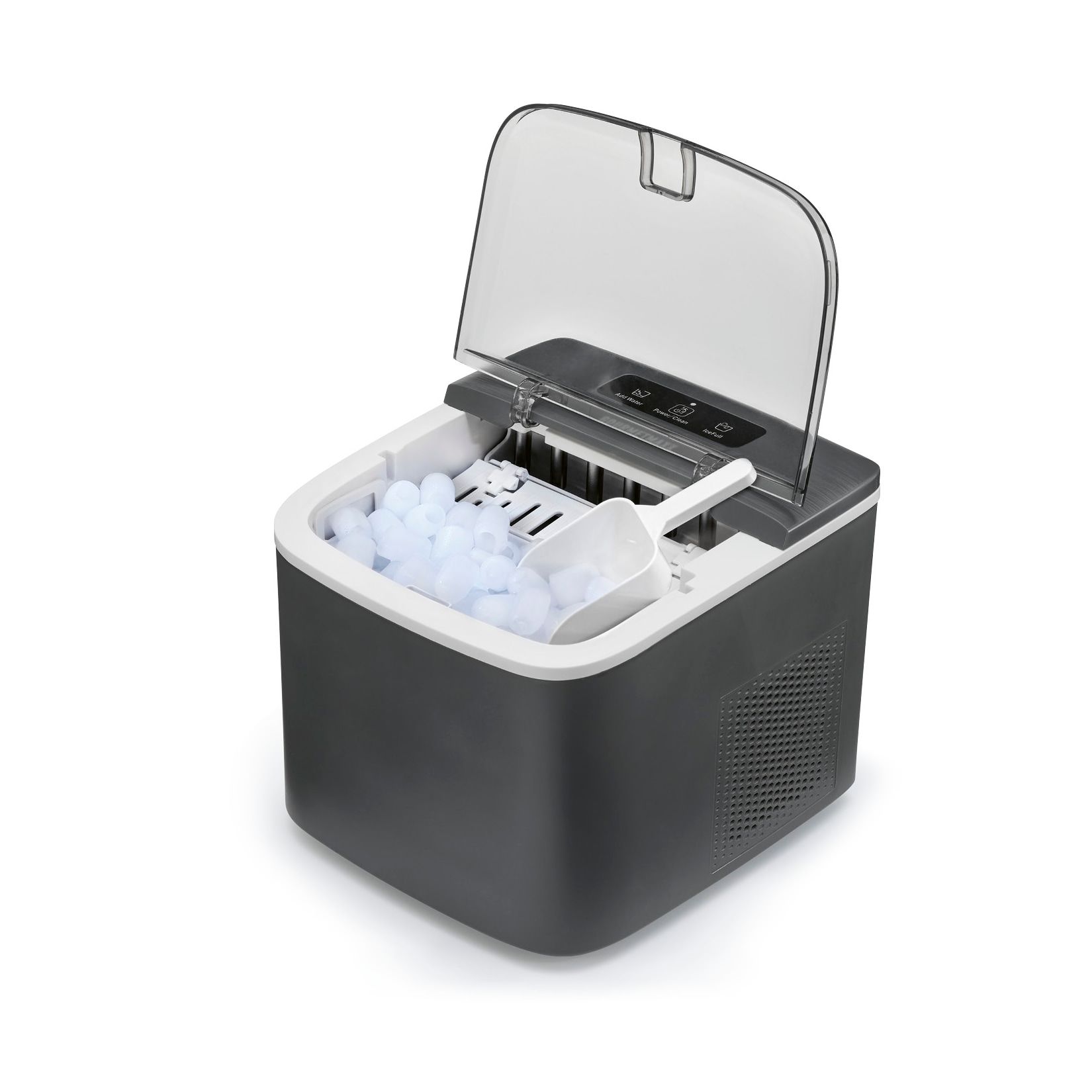 GOURMETmaxx Eiswürfelbereiter 100W grau Selbstreinigungsfunktion