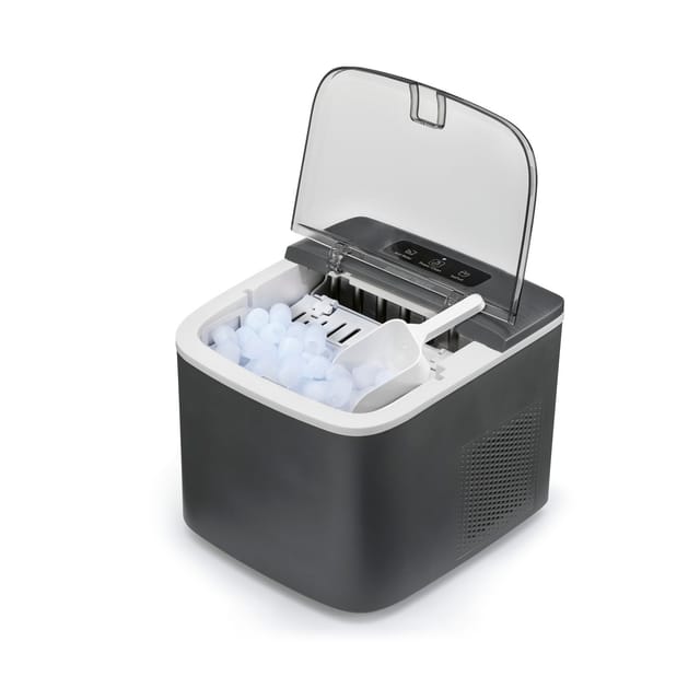 GOURMETmaxx Eiswürfelbereiter 100W grau Selbstreinigungsfunktion
