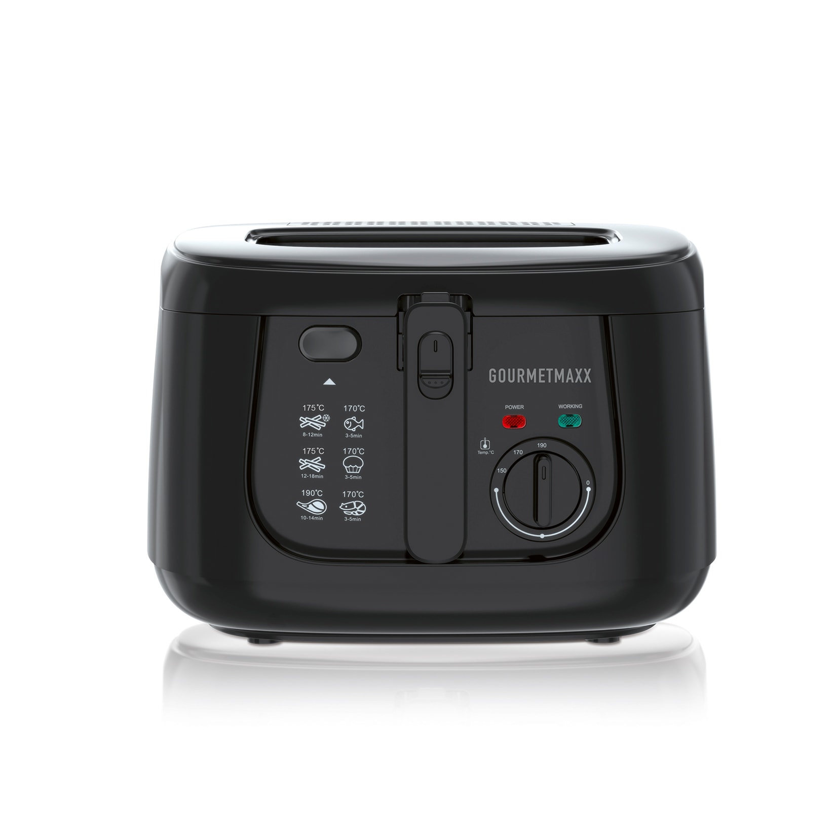 GOURMETmaxx Fritteuse 1800W schwarz 2,5l mit Öl