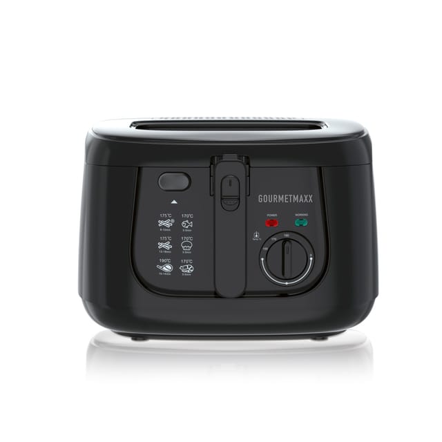 GOURMETmaxx Fritteuse 1800W schwarz 2,5l mit Öl