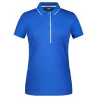 Damen Poloshirt Multi Stripe JN727, königs-blau/weiß, Größe L Bild 2