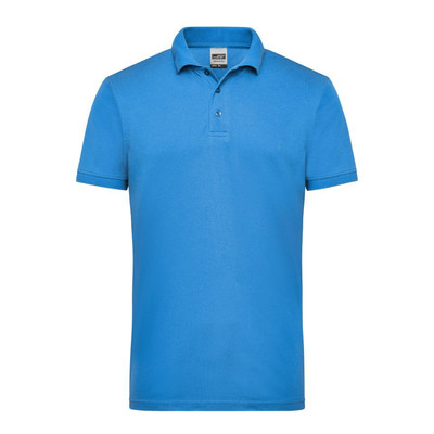 Herren Workwear Poloshirt JN830, aqua-blau, Größe L