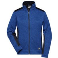 Damen Strickfleece Workwear Jacke JN861, königs-blau/navy-blau, Größe XS Bild 2