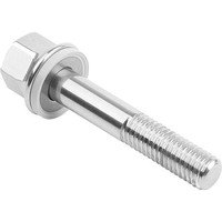 SCHRAUBE M. DICHT + UNTERLAGSCHEIBE M06X35, FORM:B MIT SCHAFT, EDELSTAHL 1.4404 POLIERT, HYGIENIC USIT®, KOMP:70 Bild 2