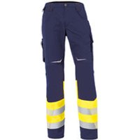 REFLECTIQ Hose Klasse 1 2208 8340, warngelb/dunkelblau, Größe 23 Bild 2