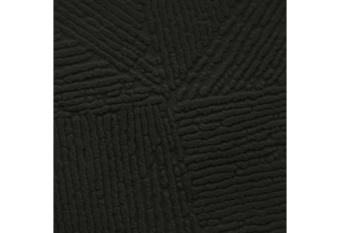 TaraCarpet Teppich TaraCarpet Homestyle 389 Fresco, rund, Höhe: 10 mm, Fresco hoch-tief weich waschbar anthrazit 80x80 rund Bild 2