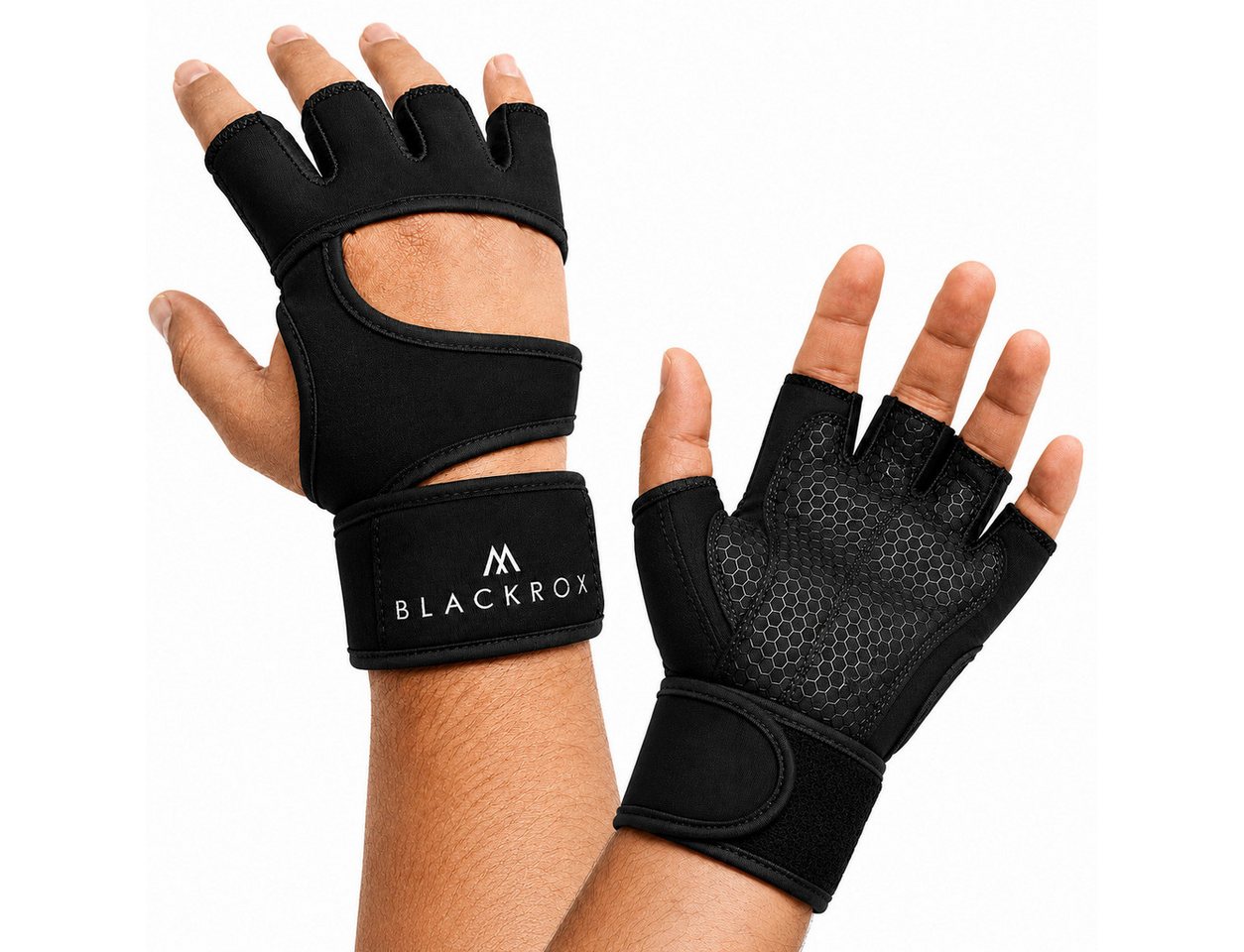 BLACKROX Trainingshandschuhe [Vergleichssieger 2026] Fitnesshandschuhe, Gr. S-XL, Damen & Herren Bild 2