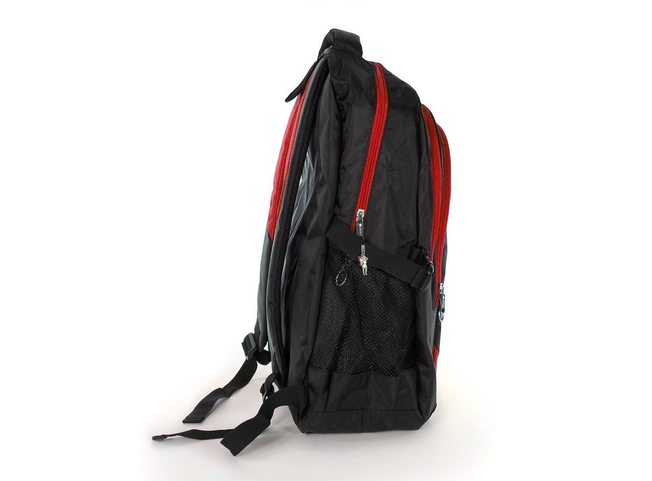 BAG STREET Sportrucksack Bag Street Damen Herren Sporttasche (Sportrucksack), Sportrucksack, Businessrucksack Synthetik, schwarz, rot ca. 30cm x ca. Bild 2