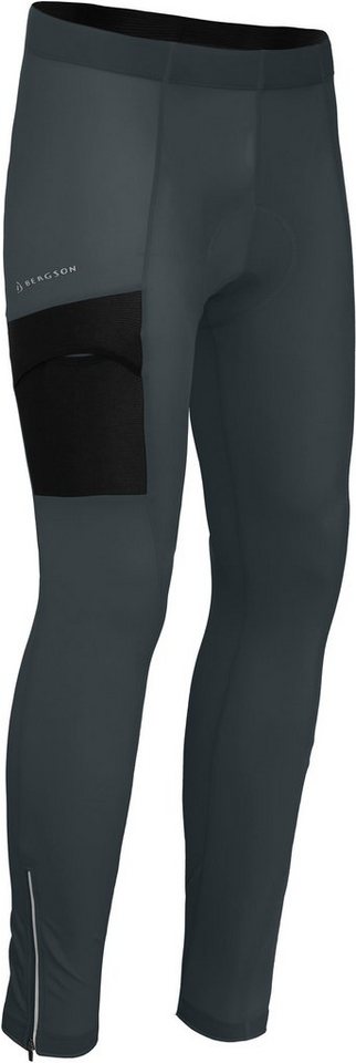 Fahrradhose KEMI COMFORT (mit Sitzpolster) Herren Fahrradhose, bielastisch, tight, Normalgrößen, dunkel grau Bild 3