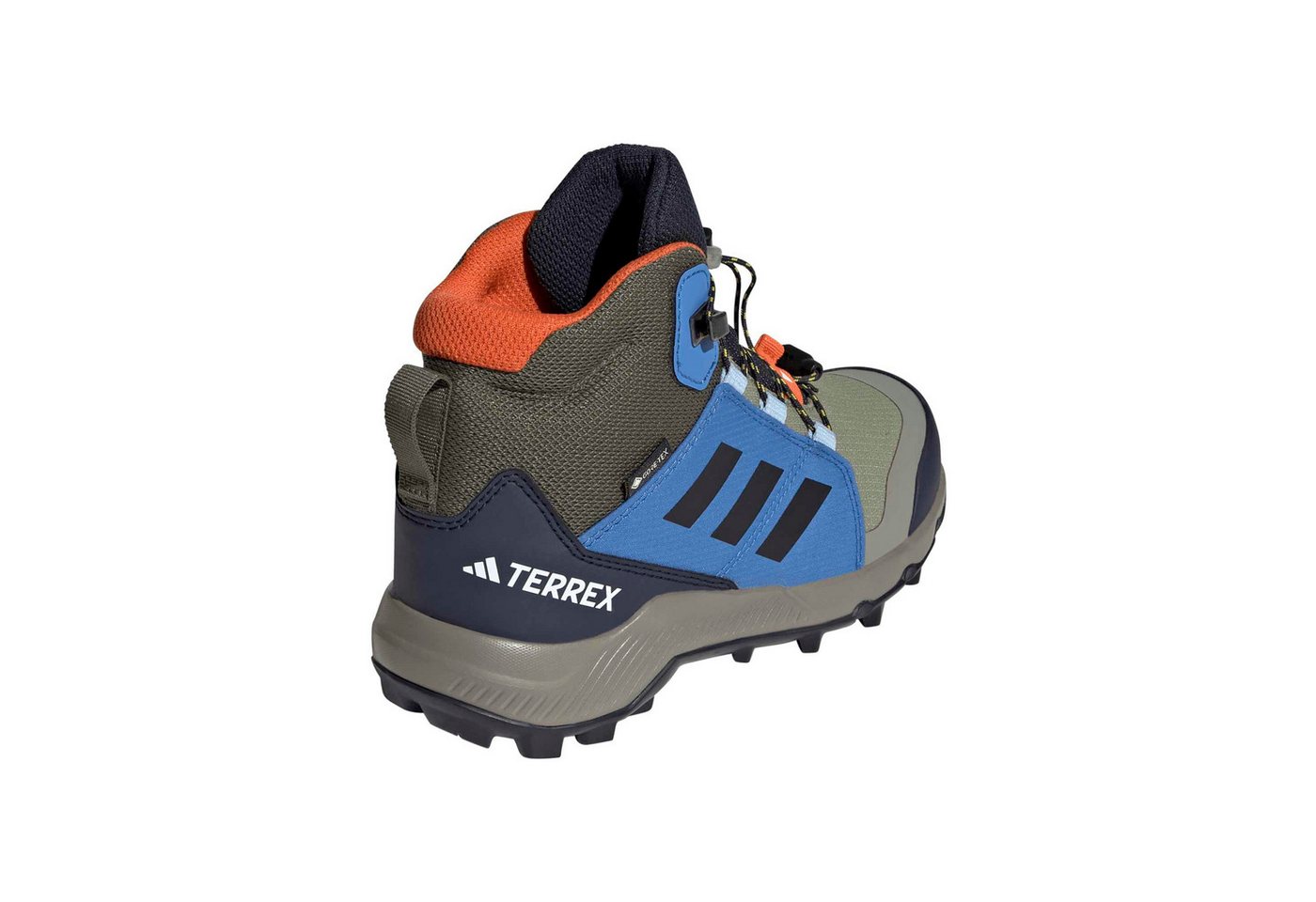 adidas Performance Wanderschuhe Terrex GORE-TEX Mid (wasserdicht) olivegrün/blau Kinder Laufschuh Bild 4