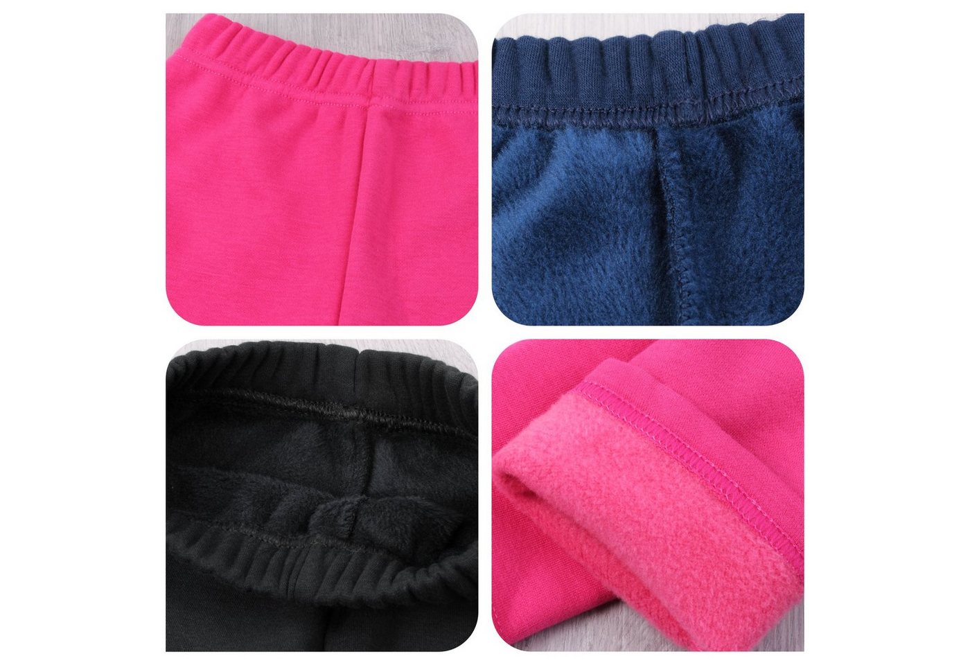 L&K-II Thermoleggings 4602 (1/2/3er-Pack, 3-tlg., 1/2/3er-Set) Winter gefütterte Mädchen Leggings Bild 3
