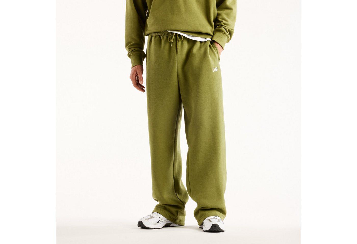 New Balance Sporthose Sport Essentials Fleece Pant GREY Bild 4