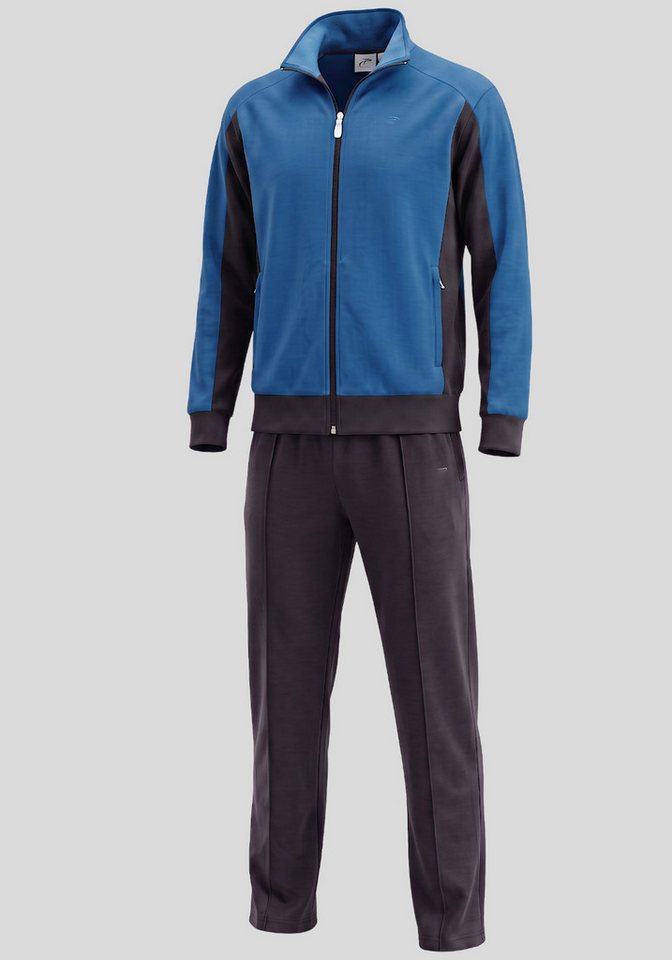 Herbold Sportswear Trainingsanzug Herren Freizeitanzug Sportanzug (2-tlg), Kuranzug auch Kurzgrößen, Reißverschluss-Taschen, Hose mit Bugnaht