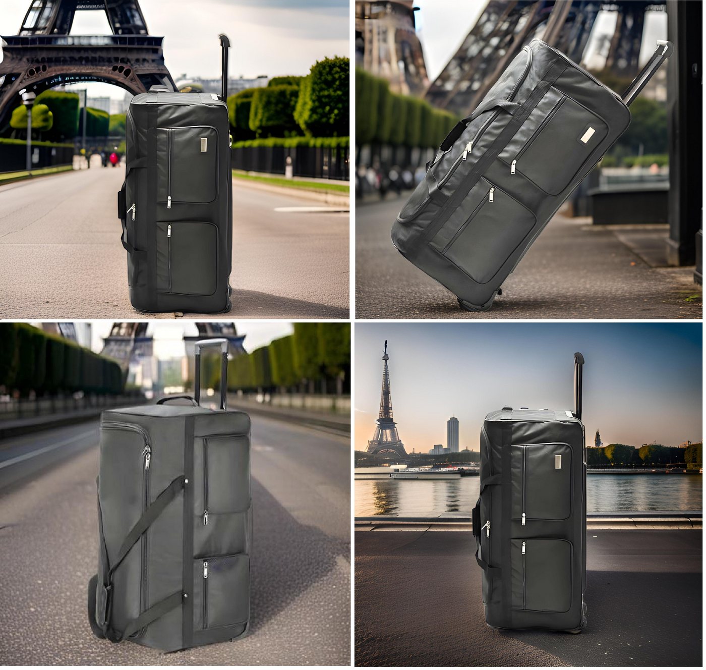 Rungassi Reisetasche Reise Trolley Tasche Reisetasche Sporttasche mit Rollen XXL 160L Bild 2