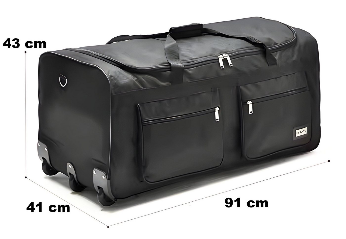 Rungassi Reisetasche Reise Trolley Tasche Reisetasche Sporttasche mit Rollen XXL 160L Bild 3