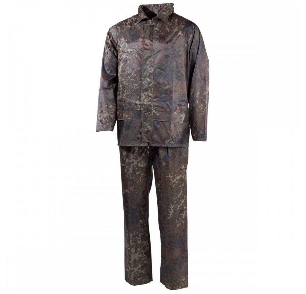 MFH Regenmantel Regenanzug, Polyester, flecktarn - XXL mit Kapuze Bild 2