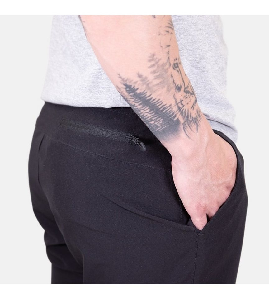 Jako Jogginghose Freizeithose Casual (elastisches Material) lang schwarz Herren