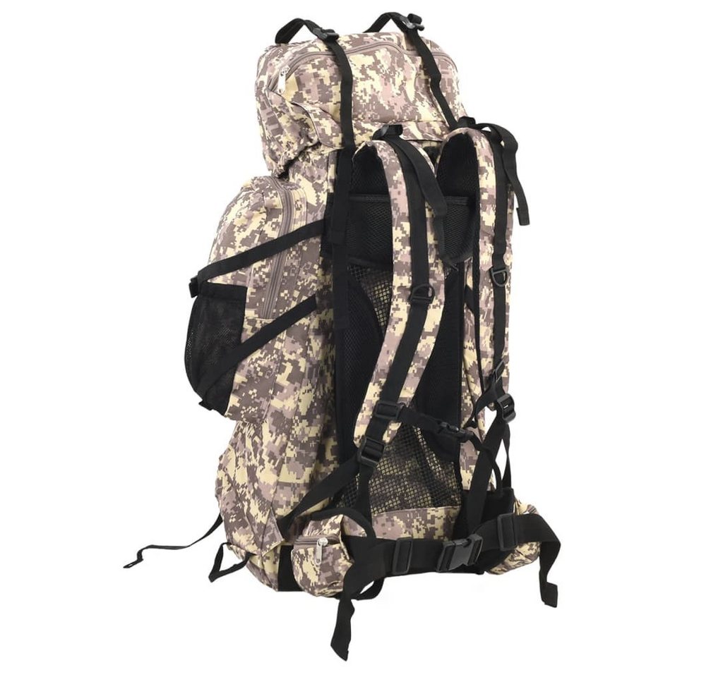 vidaXL Rucksack Wanderrucksack Kamelbraun Tarnfarben 60 L Oxford-Gewebe (1-tlg) Bild 5