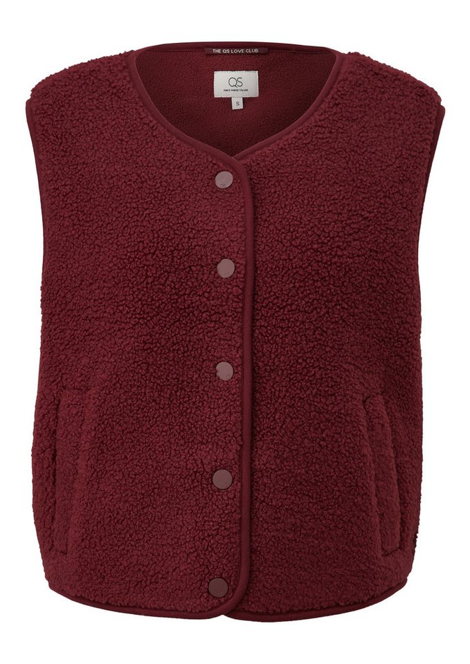 QS Funktionsweste Indoor-Weste Teddyweste mit Eingrifftaschen, Vanessa Mai Bild 3