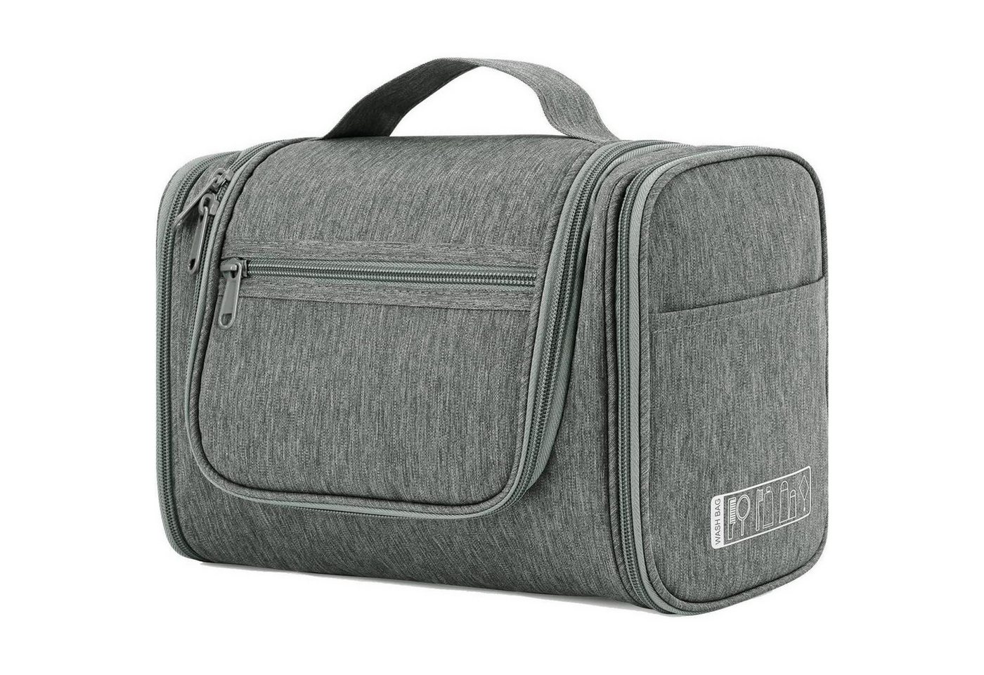 LuxusKollektion Kulturbeutel Kulturtasche Groß Kulturbeutel Reisen Camping Damen Herren Grau Bild 4