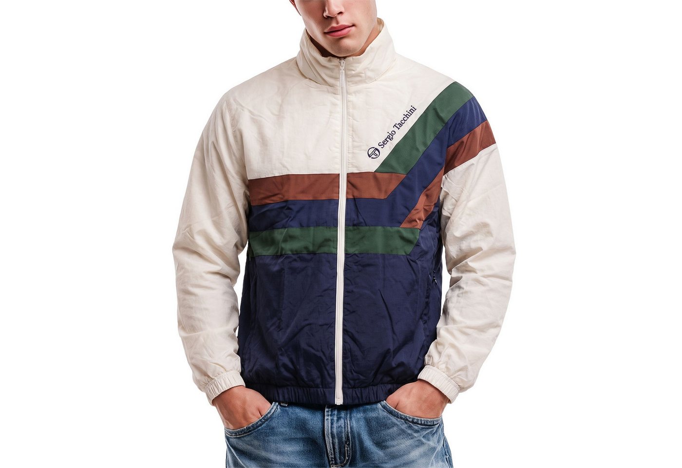 Sergio Tacchini Trainingsjacke Jacke Sergio Tacchini Patrick Colorblocking-Design Bild 2