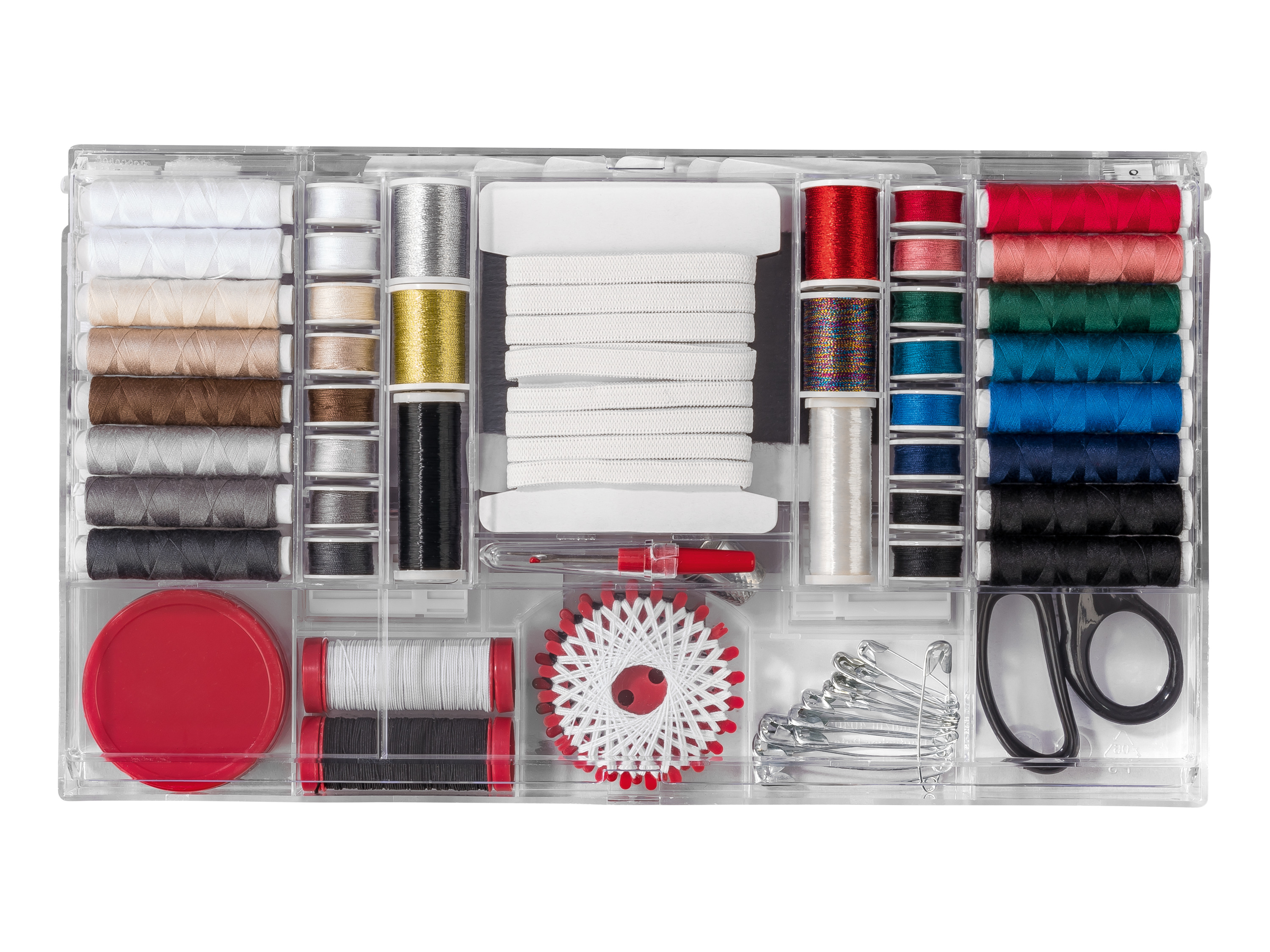 CRELANDO® Schneider-Nähfadensortiment / Schneider-Box (Profi-Nähboutique 167-tlg.)