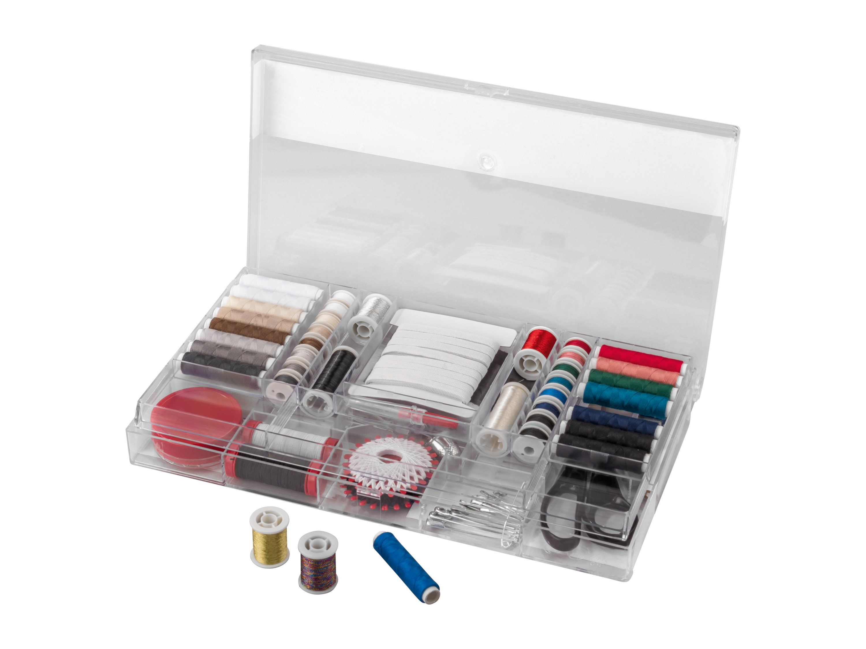 CRELANDO® Schneider-Nähfadensortiment / Schneider-Box (Profi-Nähboutique 167-tlg.) Bild 3