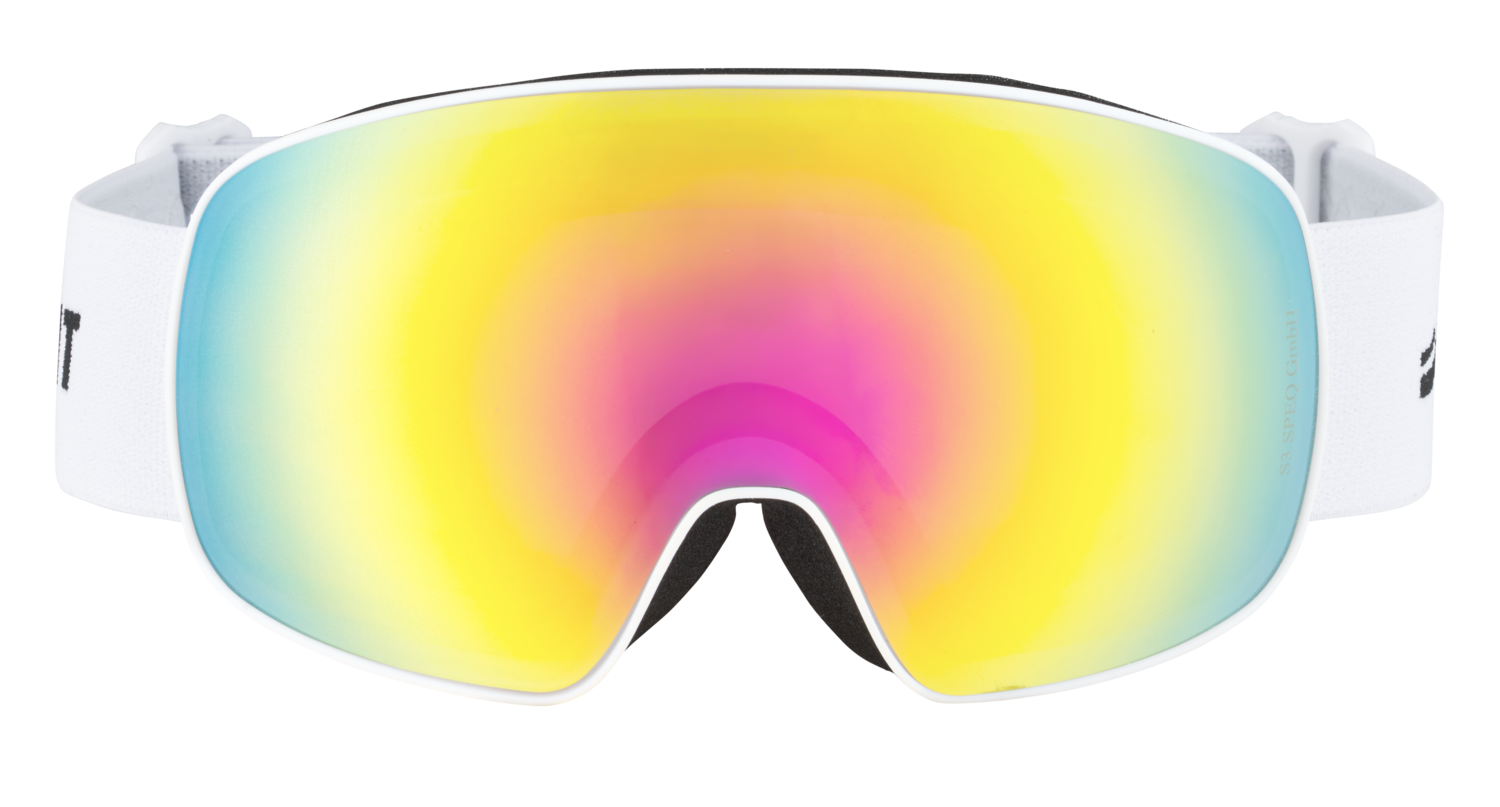 CRIVIT Kinder Skibrille »Allwetter / Schlechtwetter / Schönwetter« (Schönwetter/rund, Weiß) Bild 2