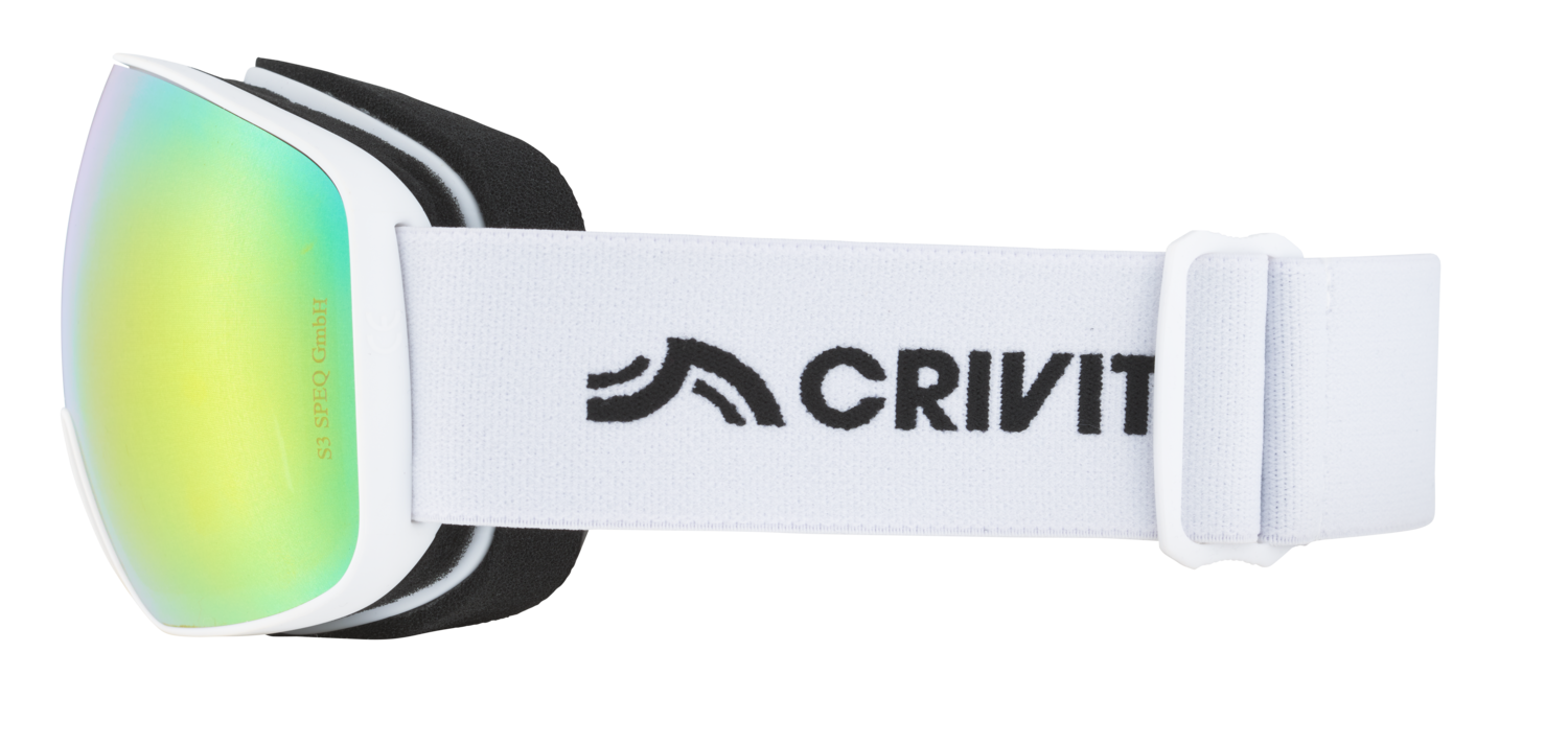 CRIVIT Kinder Skibrille »Allwetter / Schlechtwetter / Schönwetter« (Schönwetter/rund, Weiß) Bild 4
