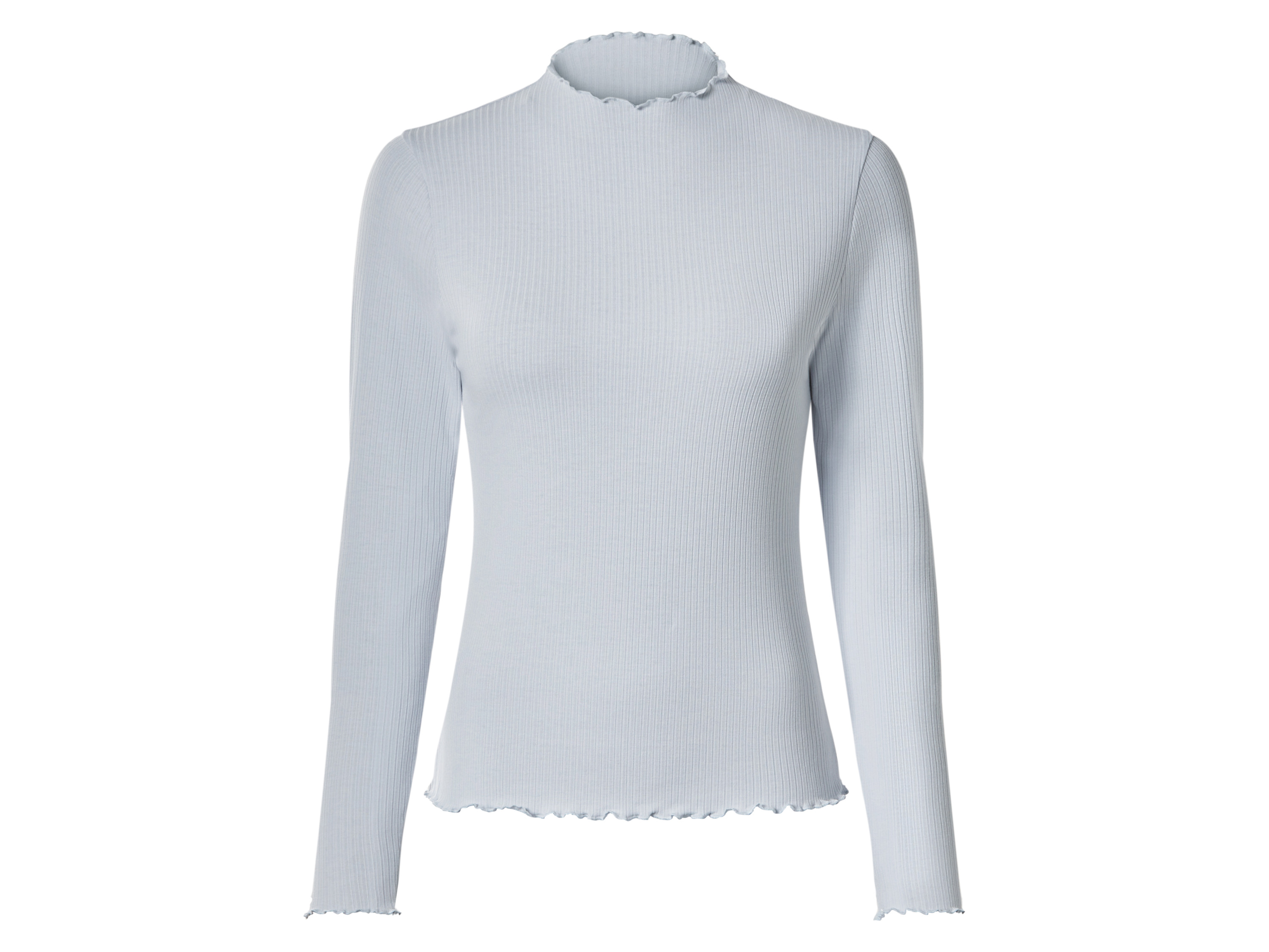 ESMARA® Damen Langarmshirt, 2 Stück (beige/hellblau, S(36/38)) Bild 2