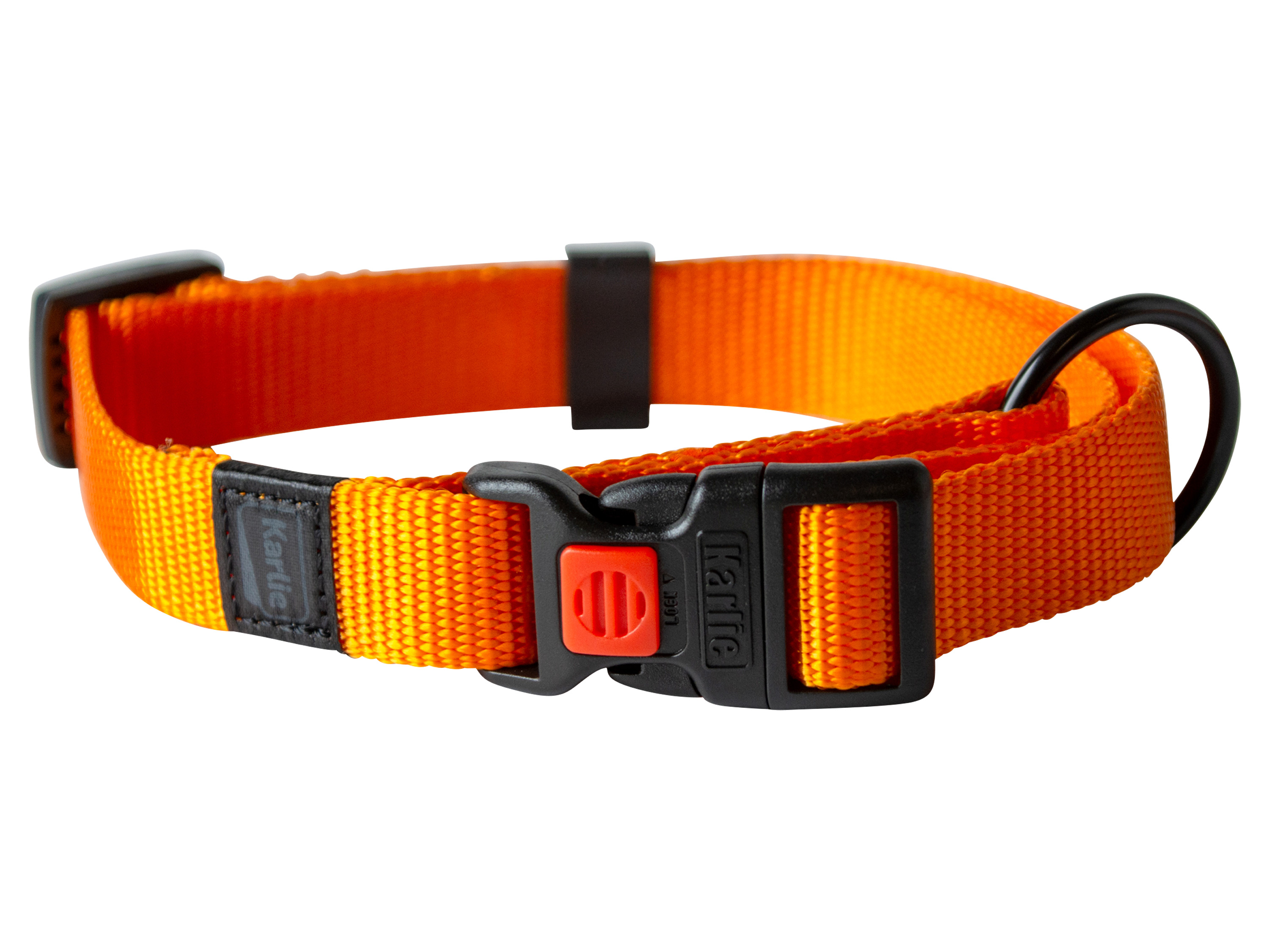 KARLIE Nylon Halsband, Größe M (Orange)