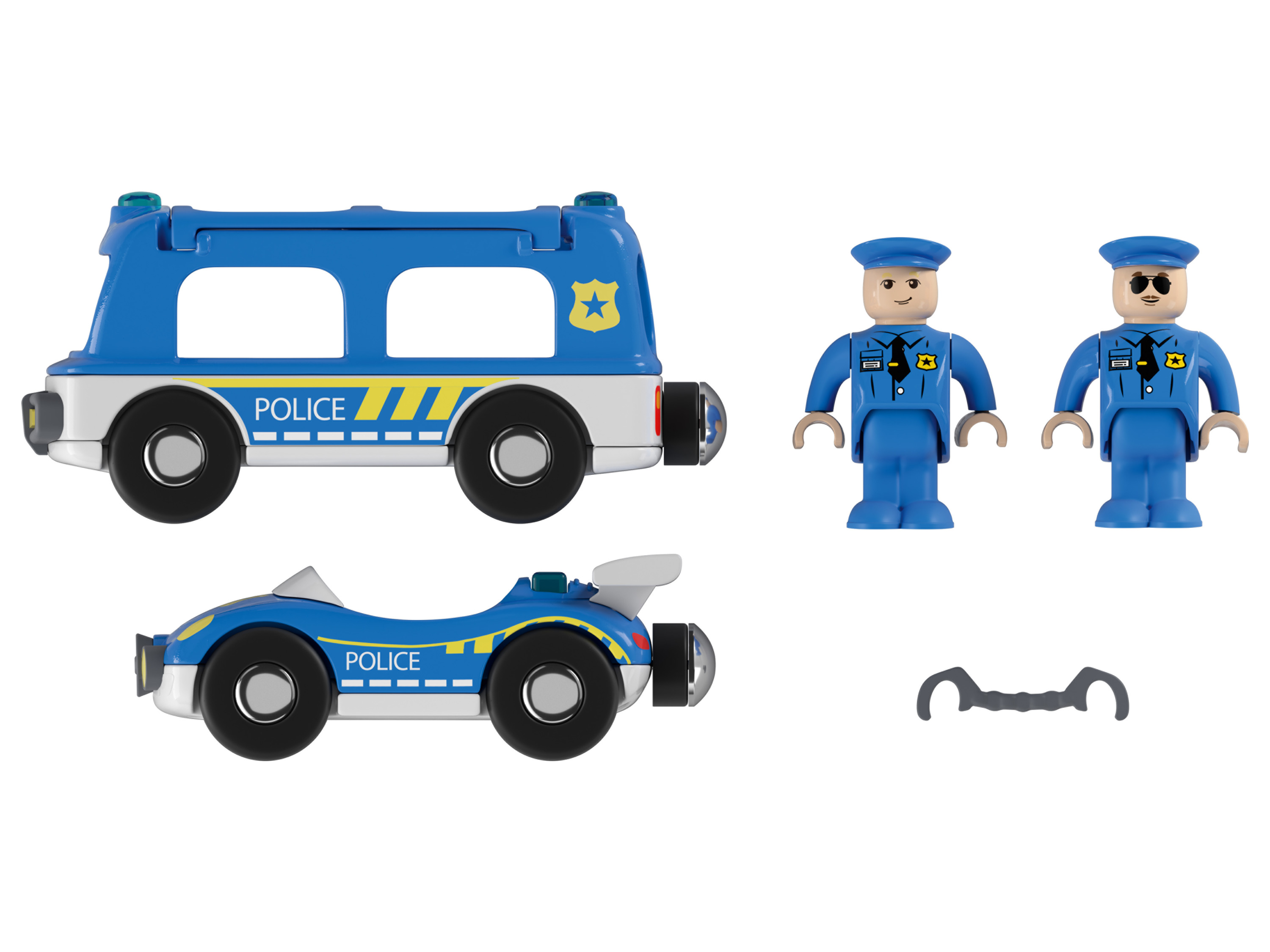 PLAYTIVE Fahrzeuge Bahnwelt Themensets (Polizeifahrzeuge) Bild 2