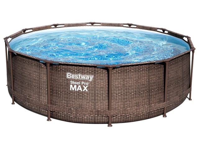 BESTWAY Pool Bestway® Steel Pro MAX™ Frame Pool mit Filterpumpe Ø 366 x 100 cm