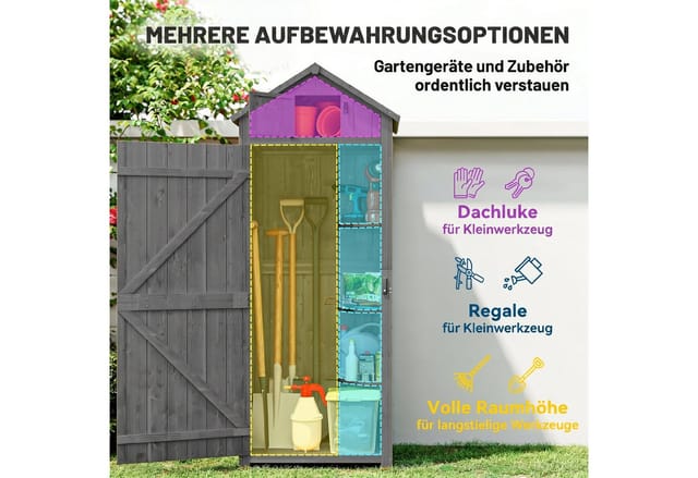 Outsunny Gerätehaus, BxT: 54.2x77 cm