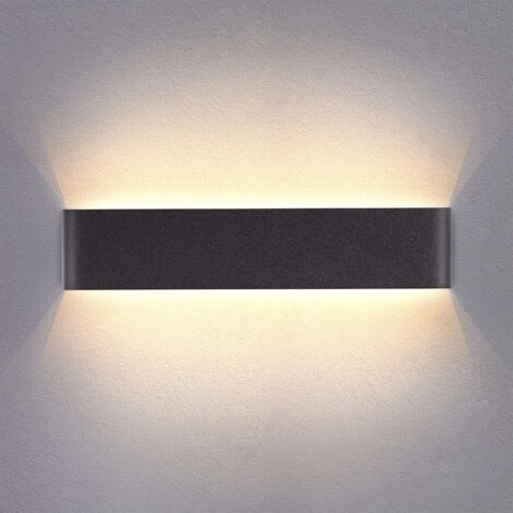Sabir Led-wandleuchte Für Den Innenbereich (schwarz), 41 Cm, Warmweißes Licht 14 W 3000 K, Modern, Ideal Für Schlafzimmer, Wohnzimmer, Flur, Badezimmer Oder Treppenhaus.