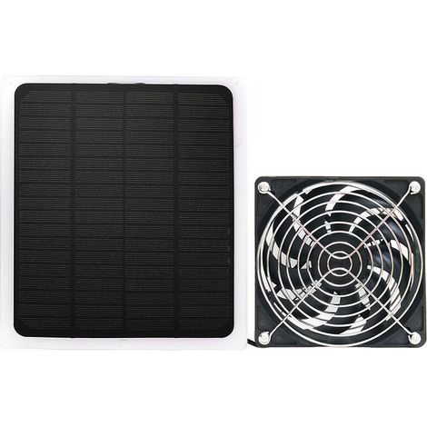 Sabir 10w Solarpanel-hühnerstallventilator, Kleiner Wasserdichter Abluftventilator Mit Schutznetz Für Gewächshaus Und Schuppen