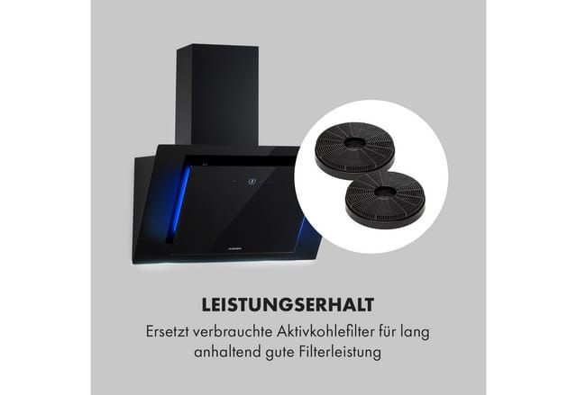 Klarstein Aktivkohlefilter Aktivkohlefilter, Zubehör für Austausch verbrauchter Aktivkohlefilter für lang anhaltend gute Filterleistung