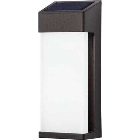 Sabir Solar-led-außenwandleuchte – Warmweiß – 10 Lm – Aluminiumgehäuse