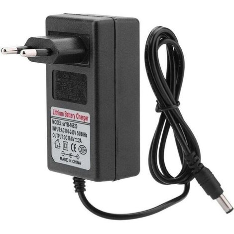 Sabir Ac100-240v Dc 16,8v 2a Ersatz-netzteil, Lithium-ionen-akkuladegerät, Sicheres Laden Gemäß Eu-norm