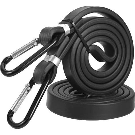 Sabir Elastische Bungee-seile Mit Karabinerhaken, 2 Stück 100 Cm Elastisches Band Für Fahrrad, Motorrad, Koffer, Gepäckträger, Bungee-seil Für Poolabdeckung, Extra Stark