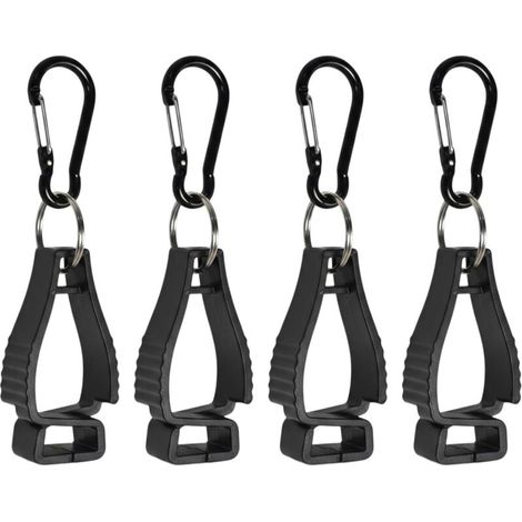 Sabir 4er-pack Handschuhclips Für Arbeitshandschuhe, Planenclip Mit Karabinerhaken, Multifunktionaler Handschuhhalter Gegen Verlust, Leicht Und Praktisch Für Handschuhe, Handtücher Und Arbeitsschutz
