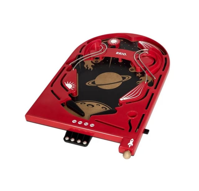 BRIO® Spiel Brio Geschicklichkeitsspiel Holz Flipper Space Safari 5 Teile 34017