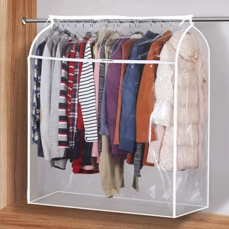 Sabir Lichtdurchlässige, Mottensichere Kleiderhülle 110 Cm, Mit Reißverschluss, Staub- Und Feuchtigkeitsabweisend, Kleiderschrank Nicht Enthalten