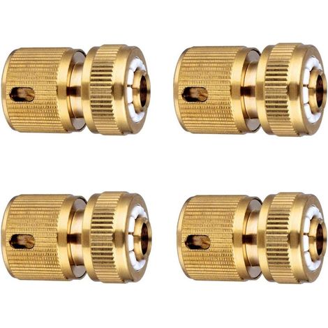 Sabir Messing-schnellkupplungen Für 13 Mm (1/2") Und 15 Mm (5/8") Schläuche – 4er-pack