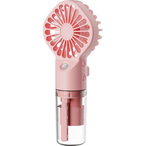 Sabir Tragbarer Mini-sprühventilator, Weiß, Transparent, Usb-wiederaufladbar, Ideal Für Camping Und Camping.
