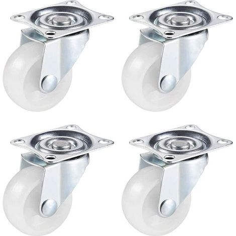 Sabir Lenkrollen Für Schwere Möbel, 4 Stück, 50 Mm Möbelrollen, Robuste Mini-lenkrollen