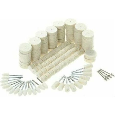 129-teiliges Polierset Mit Schleifpads Aus Wollfilz, Zubehör Zum Polieren Von Metalloberflächen Für Dremel-rotationswerkzeuge