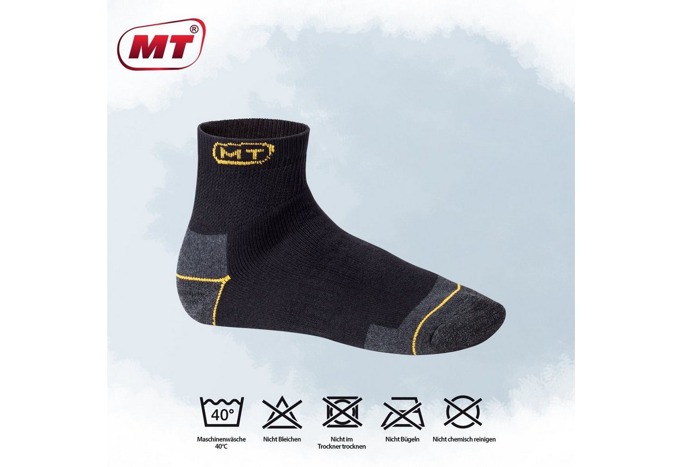MT Arbeitssocken Herren robuste Arbeits- & Freizeit Kurzschaft Socken (6/12 Paar) Bild 2